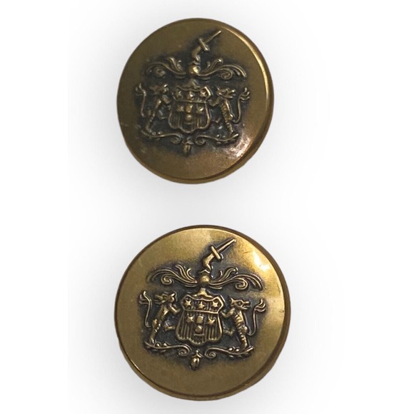 Vintage La Mode Gold Tone Buttons - Picture 3 of 5